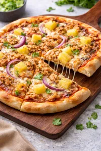 Chicken Pineapple Pizza | پیتزا چکن آناناس