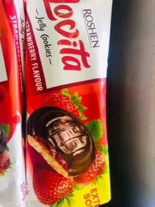 Jelly Cookies (Strawberry) | بسکویت با طعم توت زمینی