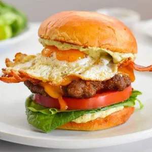 Beef Cheese Egg Burger