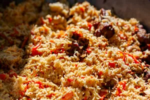 Uzbek Saffron Pulao | زعفرانی پلو ازبیکی