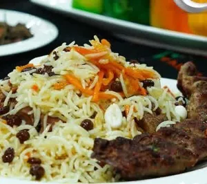 Qabuli Uzbeki Palaw+Shami