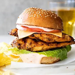 Double Cheese, Chicken Burger