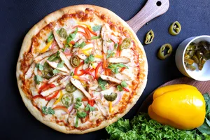 Chicken Fajita Pizza | پیتزا چکن فاهیتا