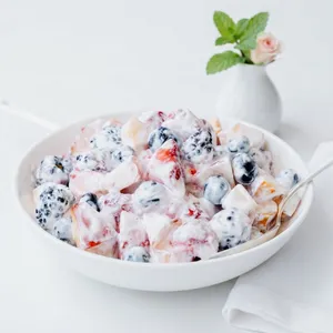 Fruit Salad with Qaymaq | سالاد میوه با قیماق