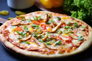 Chicken Fajita Pizza | پیتزای چکن فاهیتا