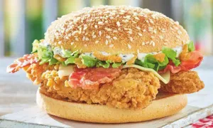 Sausage Cheese Egg Burger