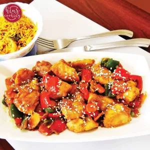 Chicken Manchurien With Rice