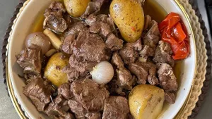 روش گوشت گوسفند خوراک