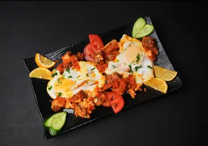 Egg Curry with Kabab | کرایی تخم‌مرغ با کباب