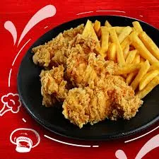 سوخاری استریپس با چپس