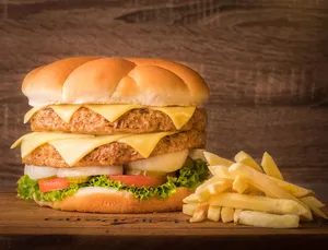 Double Chicken Burger | ډبل چکن برګر